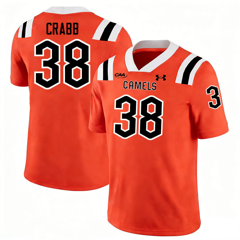 Campbell Fighting Camels #38 Alex Crabb College Football Jerseys,Uniforms-Orange